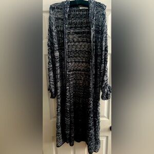 Cato Winter Long or 3/4 sleeve Hooded Cardigan Full Length, sz XL